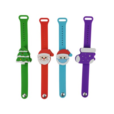 christmas gifts 2020 ideas Silicone Hand Wristband christmas hand sanitizer dispenser bracelet