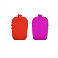 Wholesale Silicone Coin bag Portable  Square Cosmetic Bag Waterproof Coin Purse