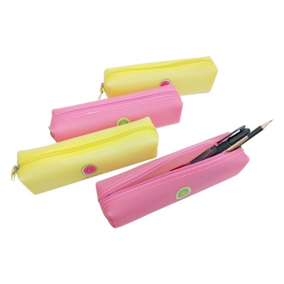 PVC Pen Bag School Pencil Case Color Pencil Bag Pencil Makeup Bag